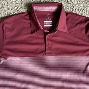 Swannies Golf Polo Shirt L Red